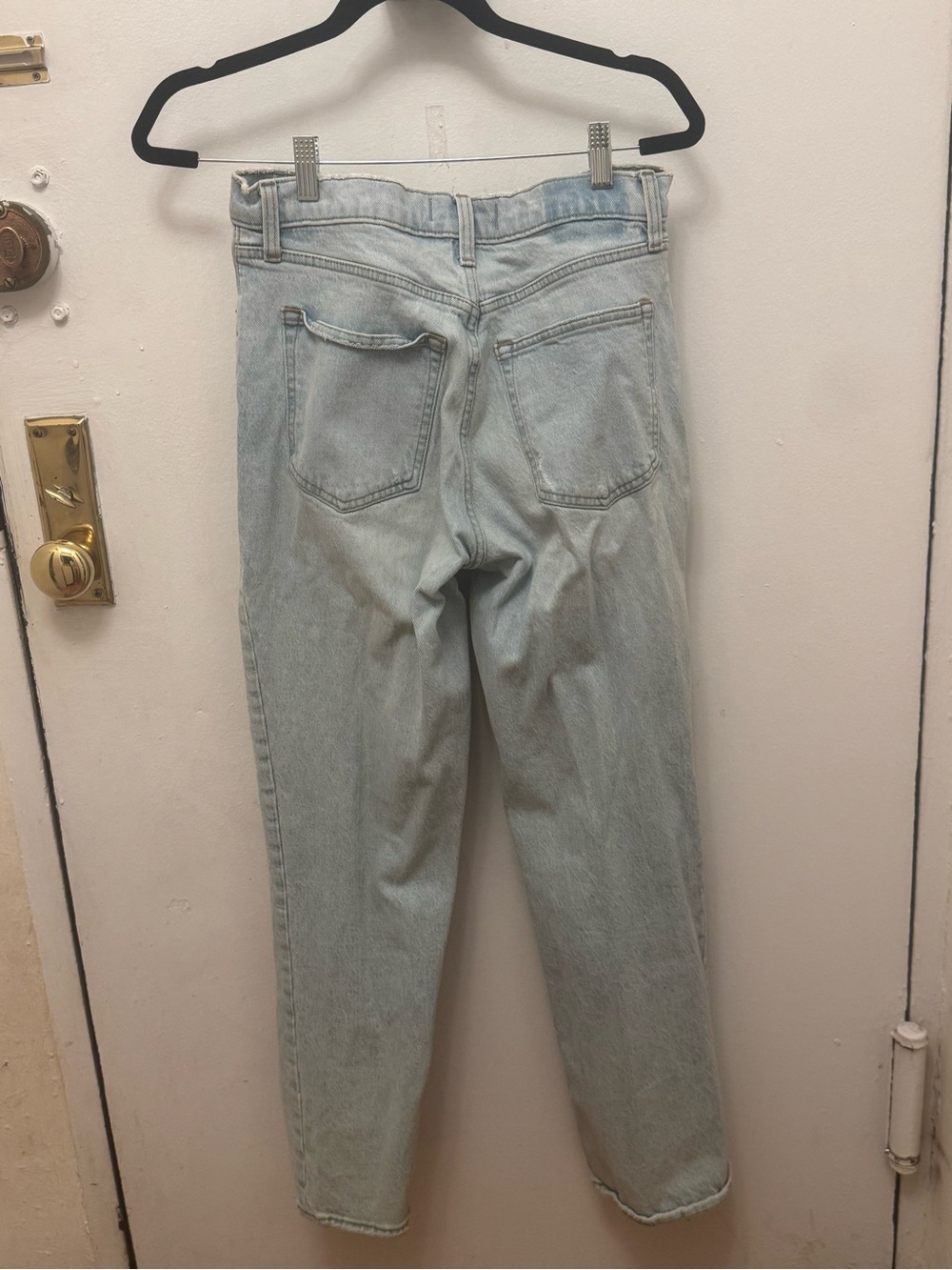 Abercrombie & Fitch Light Blue Straight Leg Jeans - Picture 3 of 6